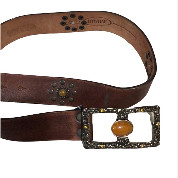 Brave Accessories - Brave Brown Leather Belt Handmade in Canada Size 36